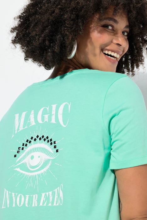 T-shirt, comfortabele pasvorm, groot opschrift op de rug