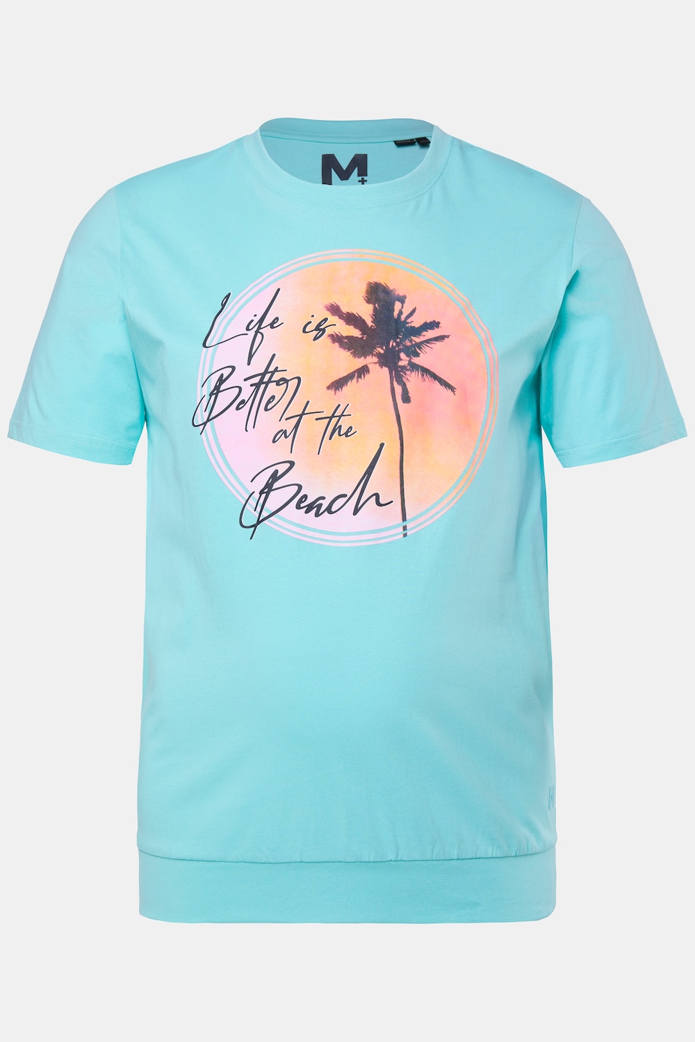 Men+ T-Shirt, Bauchfit, Print vorne, Halbarm, bis 8 XL