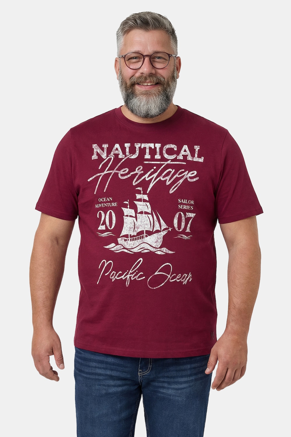 T-Shirts, Doppelpack, Print, Halbarm, bis 8 XL