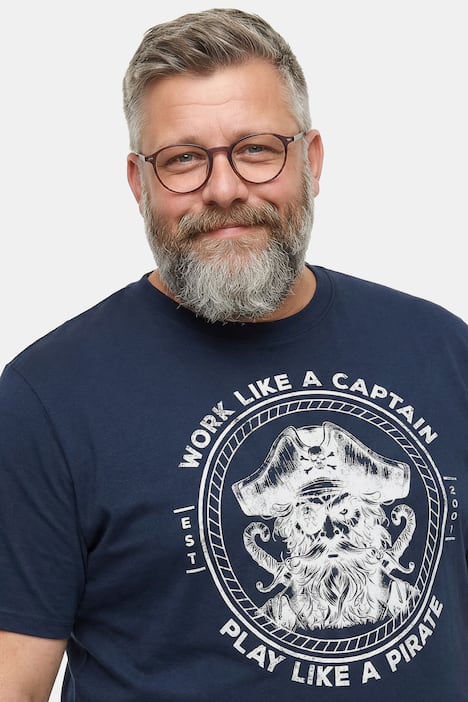 Men+ T-Shirts, Doppelpack, Print, Halbarm, bis 8 XL