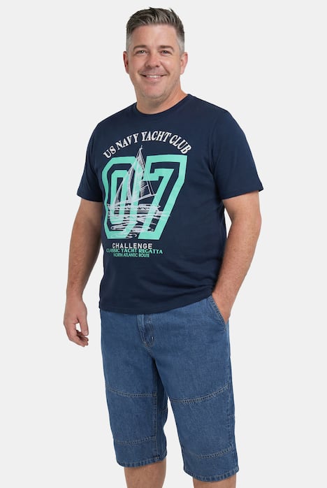 Men+ T-Shirts, Doppelpack, Print, Halbarm, bis 8 XL