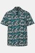 Chemise JP 1880 en jersey, manches courtes, col cubain et imprimé all-over, coupe Cuba-Fit - jusqu'au 8 XL