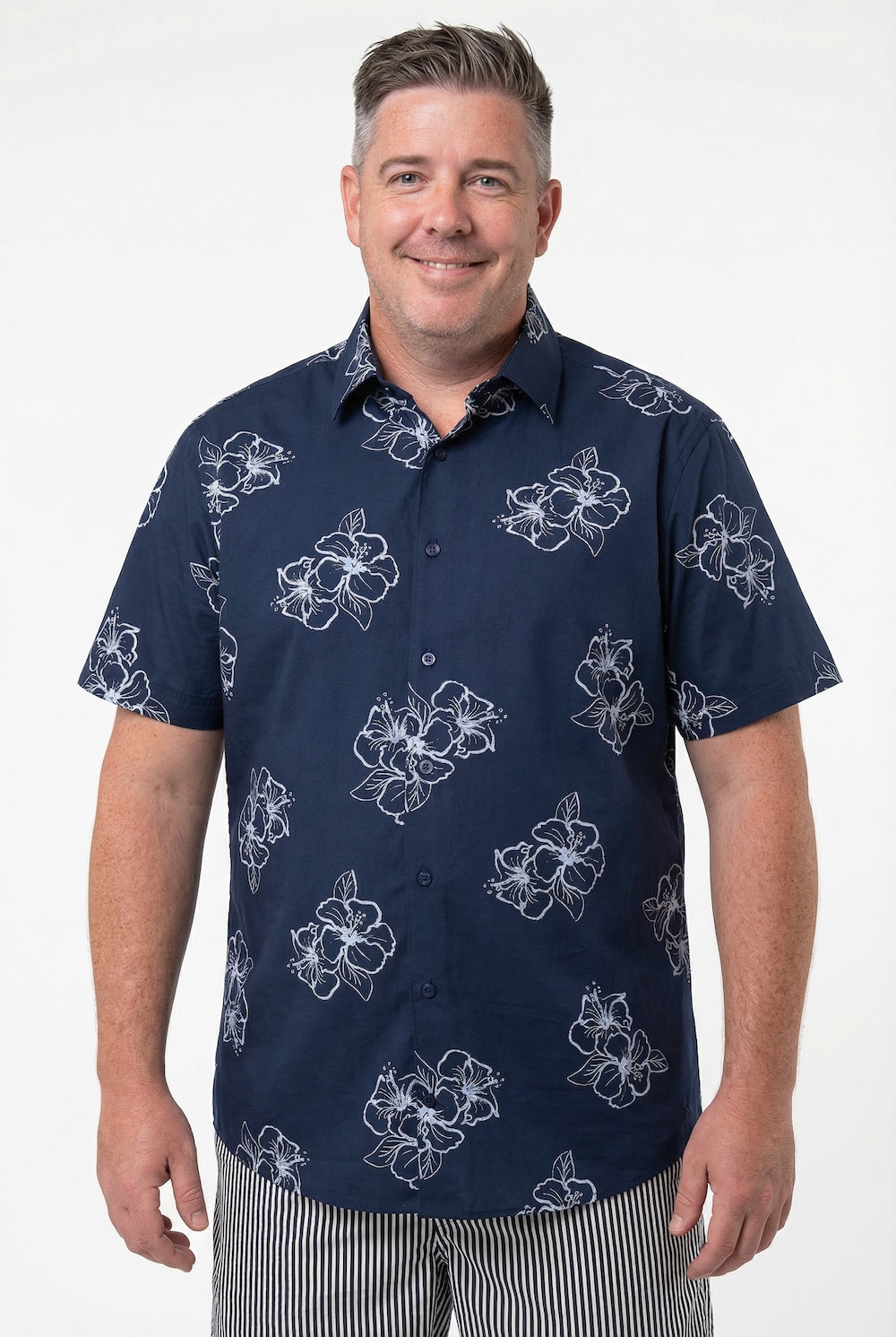 Badeshorts, Seersucker, Elastikbund, bis 8 XL