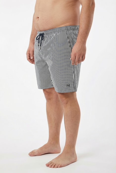 Badeshorts, Seersucker, Elastikbund, bis 8 XL