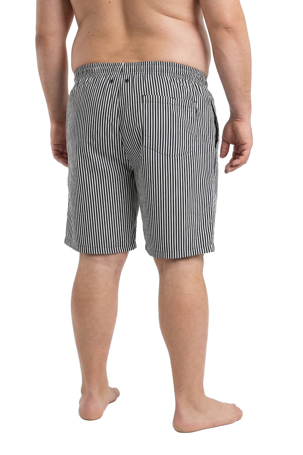 Stora storlekar Badbyxa, Her, blå, storlek: 5XL, Polyester, Men Plus