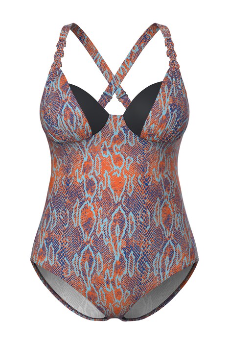 Plavky, měkké košíčky s kosticemi, hadí vzor, recyklované