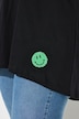 T-Shirt, A-Linie, Frottee-Smileys, Langarm