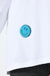 T-Shirt, A-Linie, Frottee-Smileys, Langarm