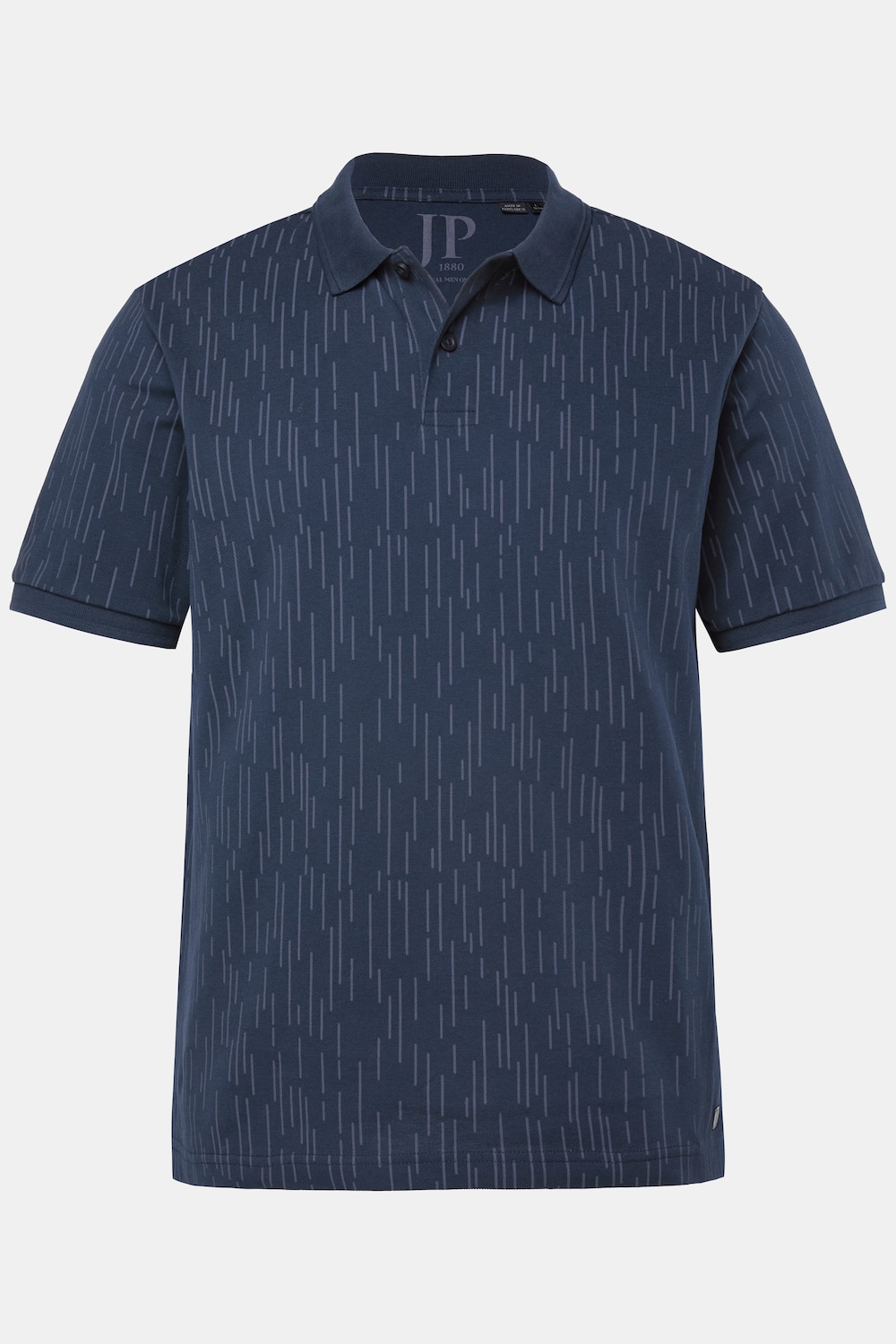 Polo JP 1880 à manches courtes, tissu piqué dans un imprimé all-over - jusqu'au 8 XL