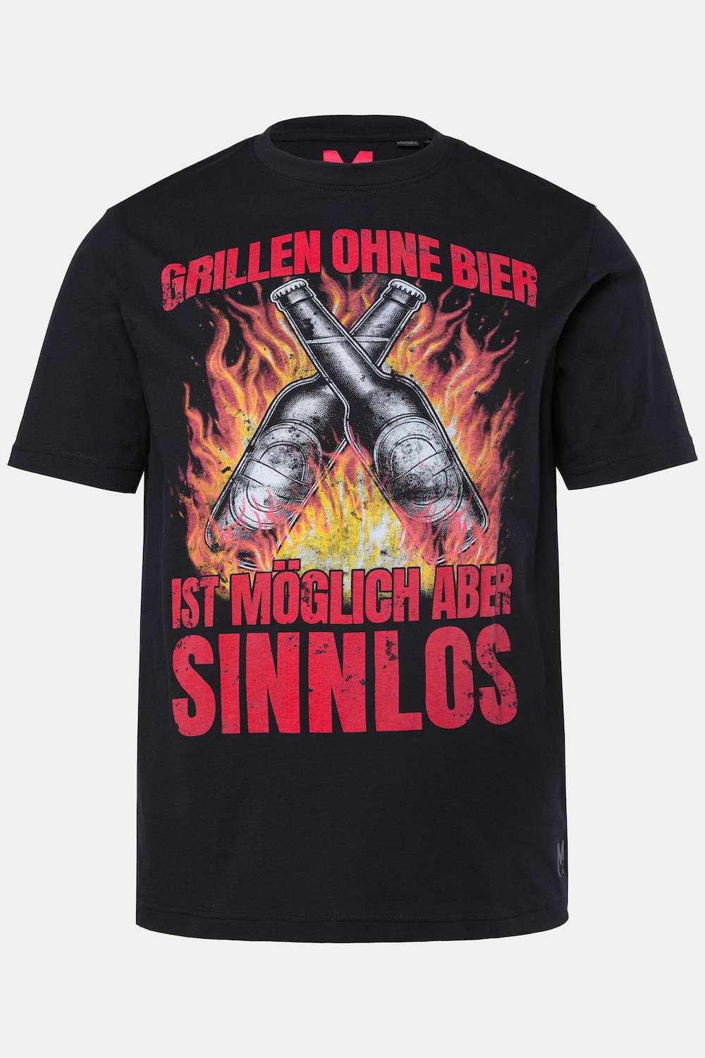 Men+ T-Shirt, Grill-Print, Halbarm, bis 8 XL