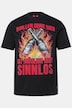 T-Shirt, Grill-Print, Halbarm, bis 8 XL