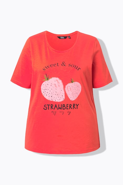 T-Shirt, Erdbeeren, Classic, Rundhals, Halbarm