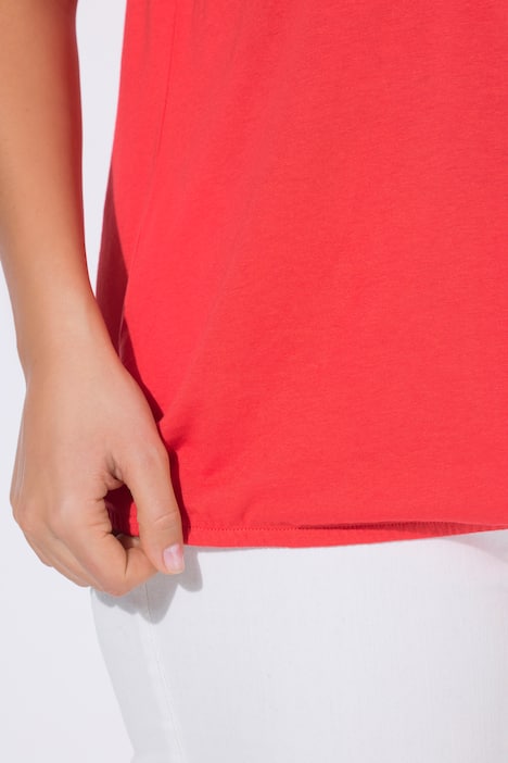 T-Shirt, Schriftmotiv, Rundhals, Halbarm, Elastiksaum