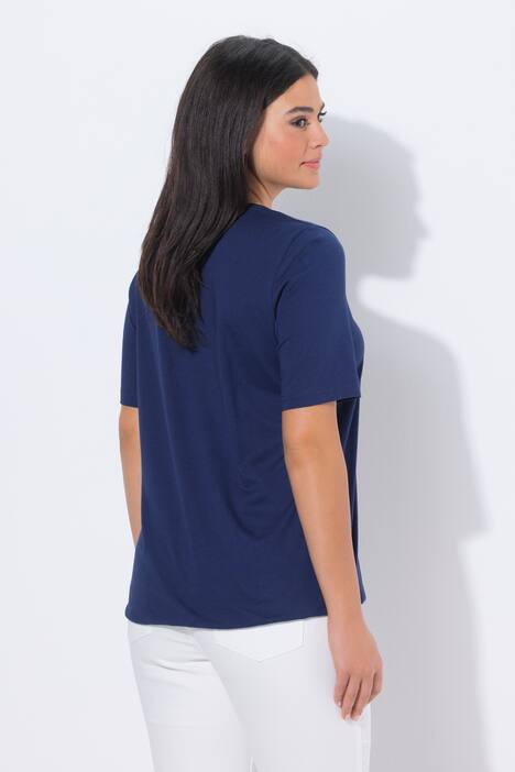 T-Shirt, Schriftmotiv, Rundhals, Halbarm, Elastiksaum