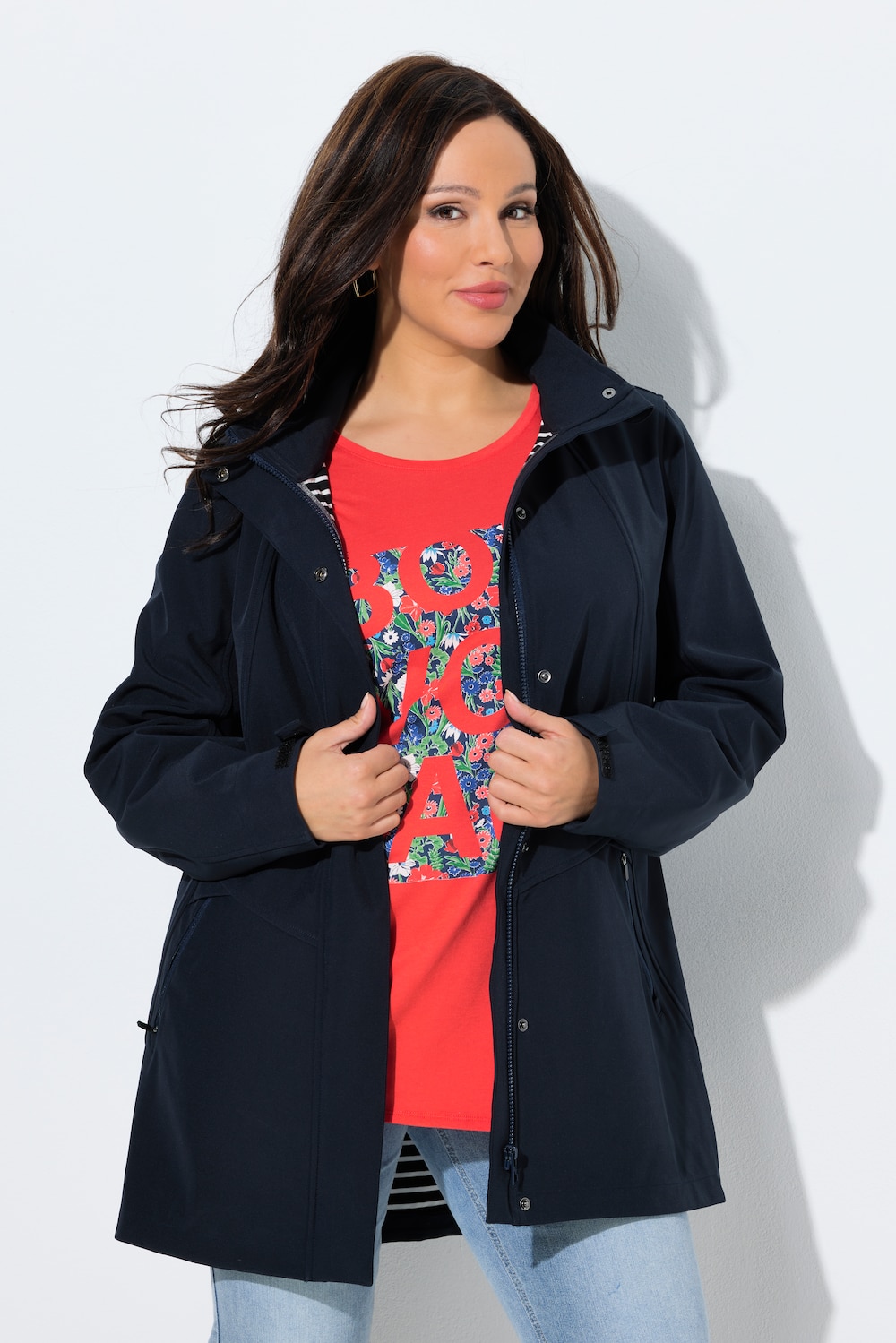 HYPRAR softshell-jas, A-lijn, waterdicht, capuchon