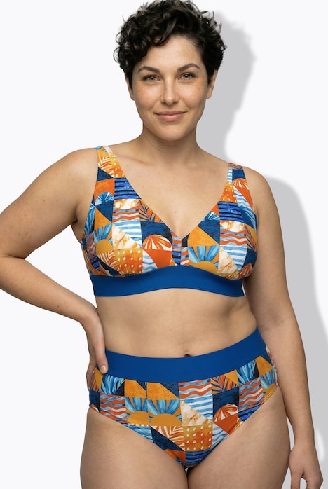 Bikini, Karomuster, Softcups, Träger verstellbar