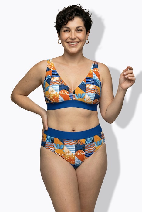 Bikini, Karomuster, Softcups, Träger verstellbar