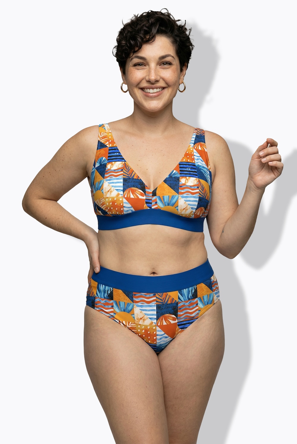 Bikini, Karomuster, Softcups, Träger verstellbar
