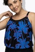 Tankini mit Shorts, Palmen, Softcups, Träger verstellbar