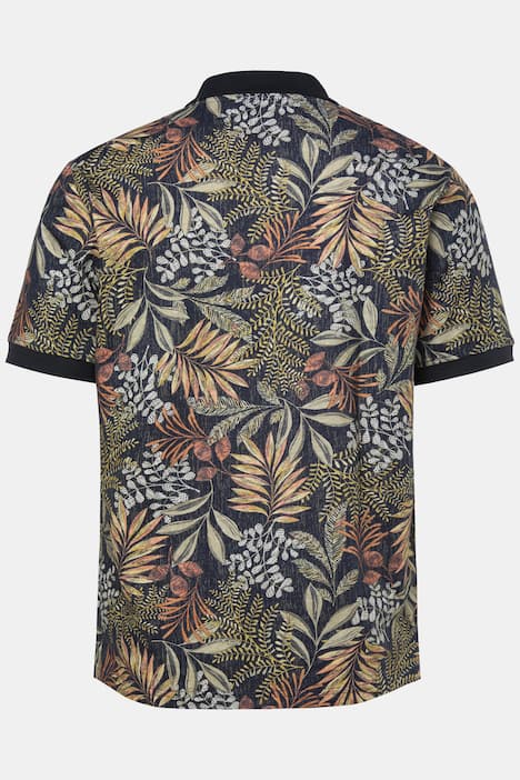 JP1880 poloshirt, korte mouwen, structuurjersey, bloemmotief, tot 8XL