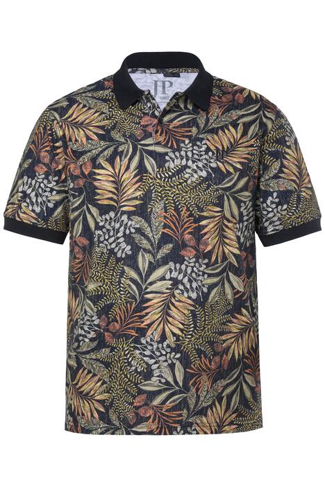 Polokošile JP1880, krátké rukávy, strukturovaný žerzej, květovaný vzor, do 8XL