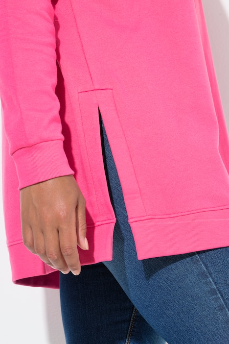 Hoodie, Kapuze mit farbigen Bindebändern