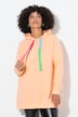 Hoodie, Kapuze mit farbigen Bindebändern