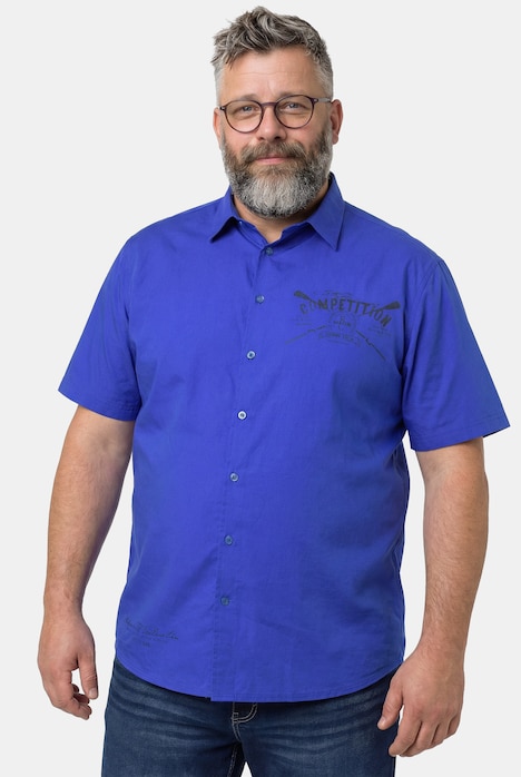 Hemd, Halbarm, Motiv vorne, Kentkragen, Comfort Fit, bis 8 XL