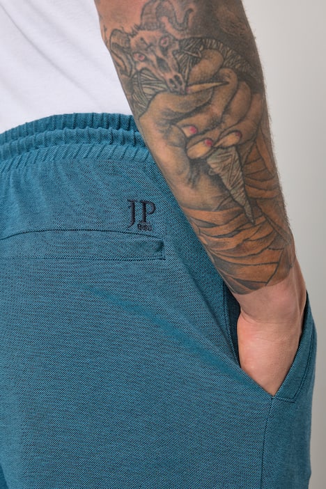 JP1880 Bermuda, TwoTone Piqué, Elastikbund, Relaxed Fit, bis 8 XL