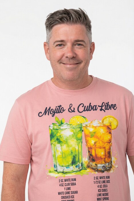 T-Shirt, Print, Halbarm, bis 8 XL