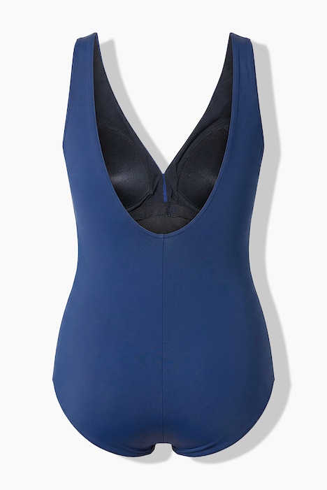 Strój kąpielowy, falista lamówka, miękkie miseczki, z materiału pochodzącego z recyklingu