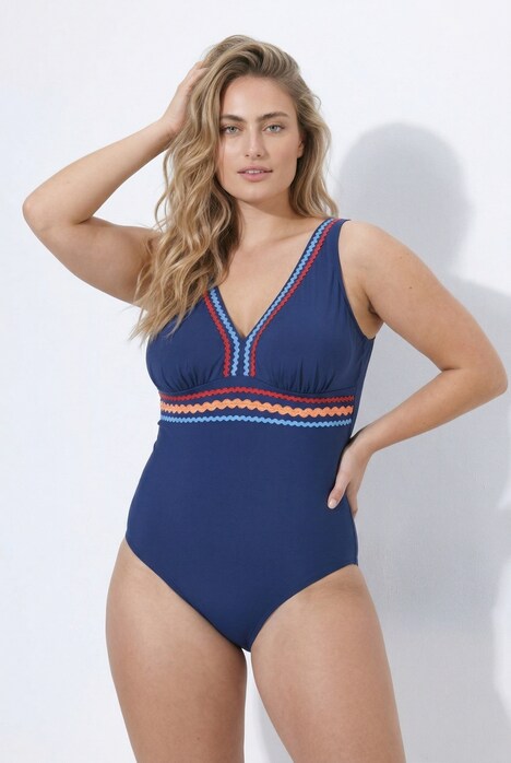 Badeanzug, Wellenborte, Softcups, recycelt