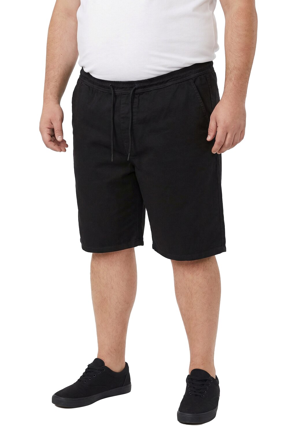 Stora storlekar Shorts FLEXLASTIC®, Her, svart, storlek: 8XL, Bomull/Polyester, Men Plus