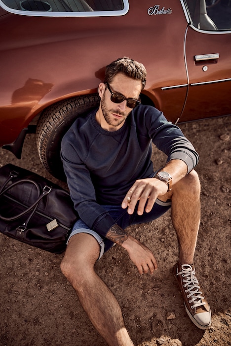 sweatshirt, vintage look, ronde hals, tot 8XL