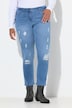 Jeans, Straight Fit, Destroy-Effekte, 5-Pocket
