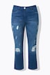 Jeans, Straight Fit, Destroy-Effekte, 5-Pocket