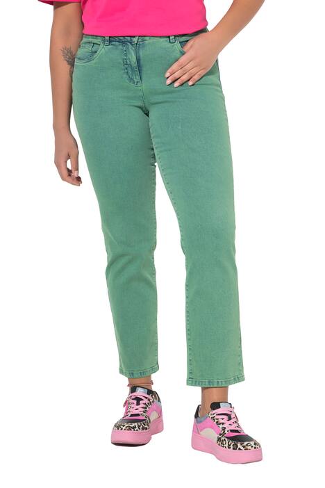 Džíny Paula, rovný střih, 5 kapes, sepraný vzhled