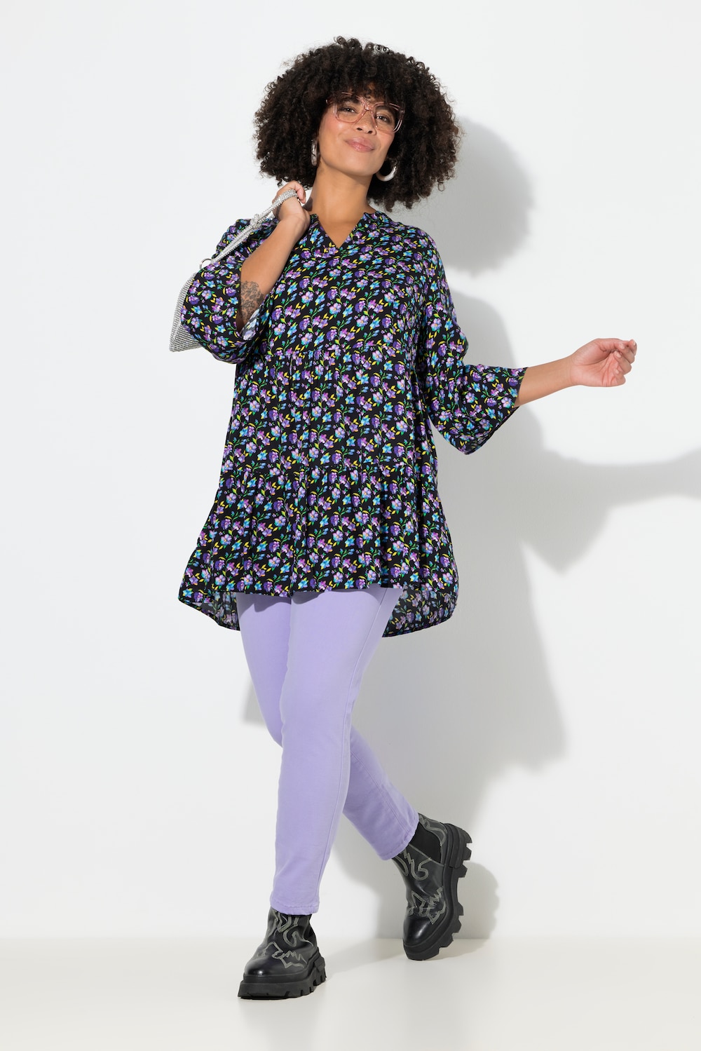 Jeans Emma, Slim Fit, farbige Gesässtaschen, 5-Pocket