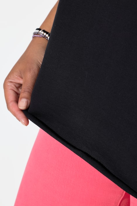 Sweatshirt, Boxy Fit, Kurzarm, Frottee-Schriftzug