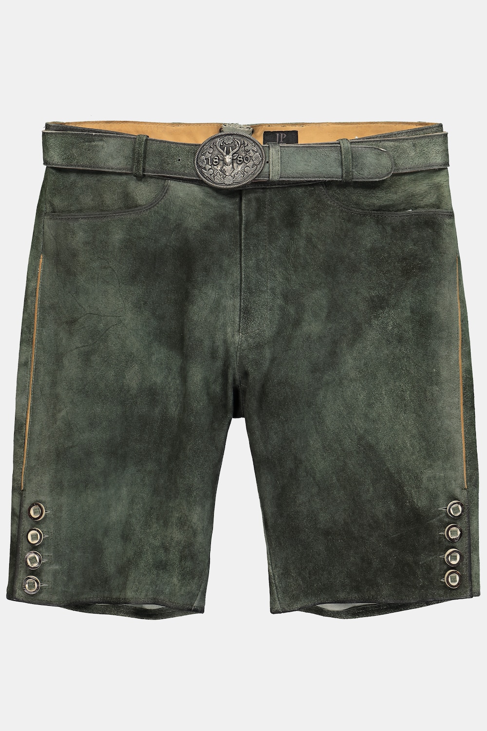 Leder-Bermuda, Tracht, Leder, Ziegenveloursleder, bis 72