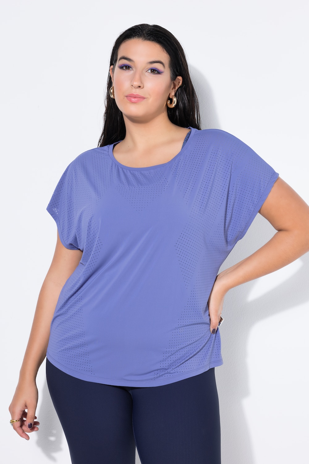 Sport-Shirt, Oversize Shape, Perforierungen
