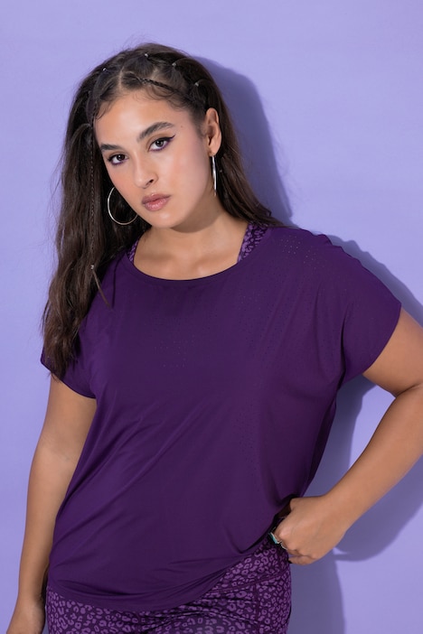 Sport-Shirt, Oversize Shape, Perforierungen
