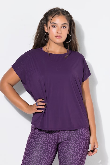 Sport-Shirt, Oversize Shape, Perforierungen