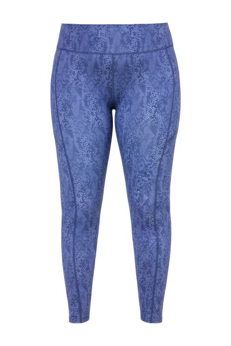 Sportovní kalhoty, vysoký pas, hadí potisk, ke kotníkům, postranní kapsy