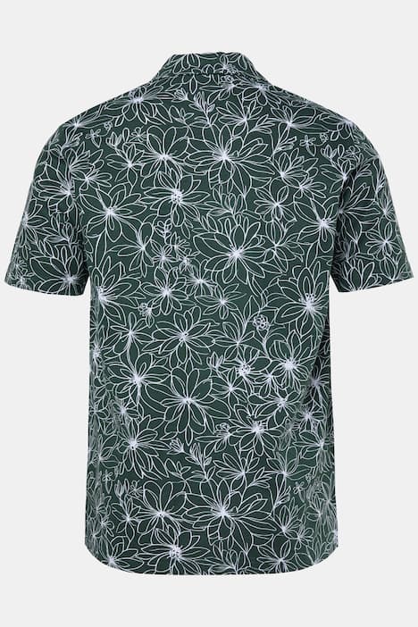 poloskjorte, heldekkende trykk, halve ermer, opptil 8 XL