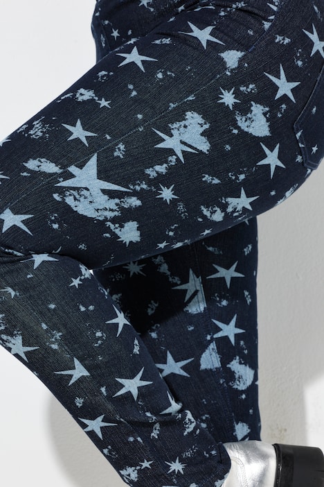 Jegging, slim fit, jeanslook, sterren