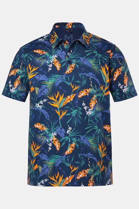 polo, estampado allover, media manga, hasta la talla 8 XL