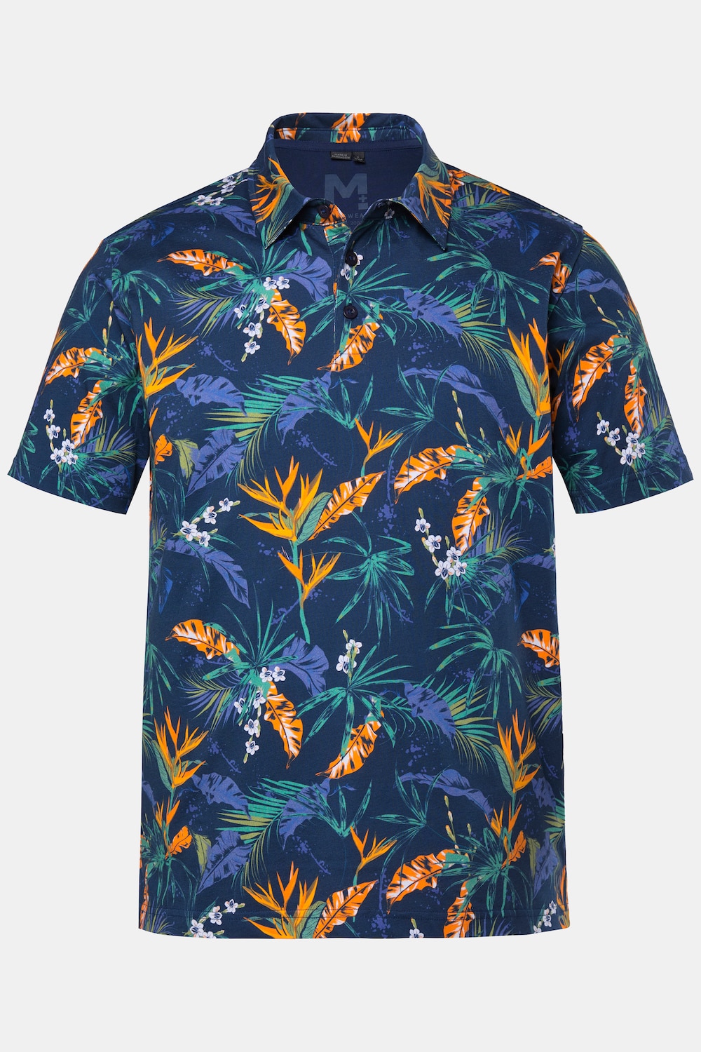 poloskjorte, heldekkende trykk, halve ermer, opptil 8 XL