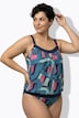 Tankini, Pinselstrichmuster, Softcups, Elastiksaum