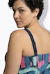 Tankini, Pinselstrichmuster, Softcups, Elastiksaum